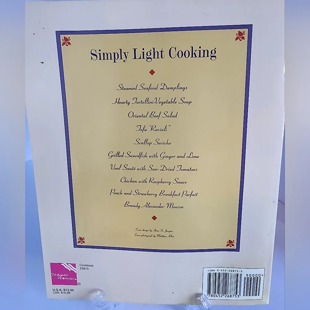 Weight Watchers Simply Light Cooking Cookbook